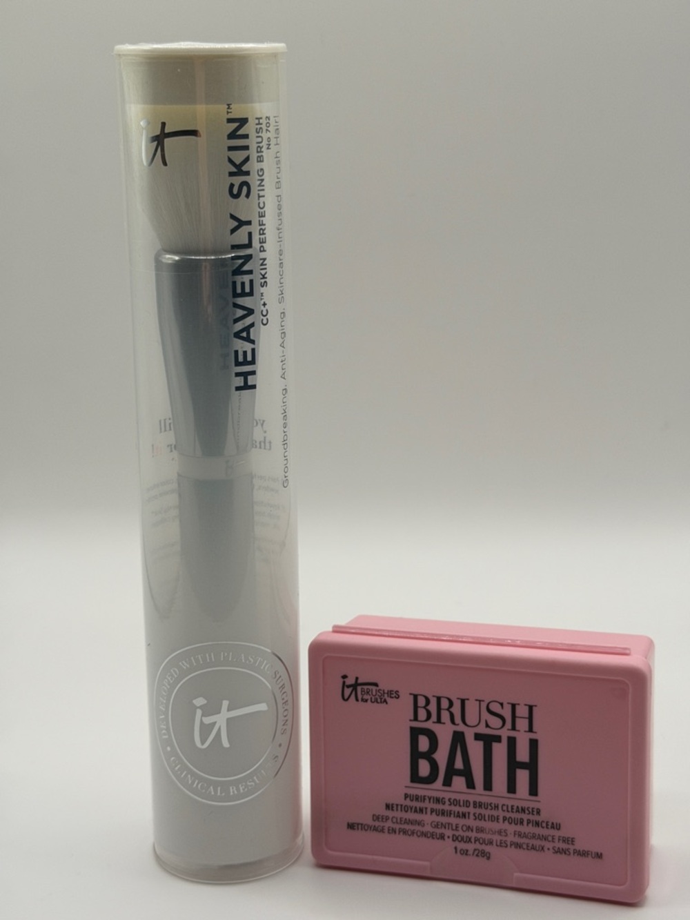 it cosmetics Heavenly Skin CC+ Perfector Brush w/Bonus it Brush Bath NEW/SEALED!